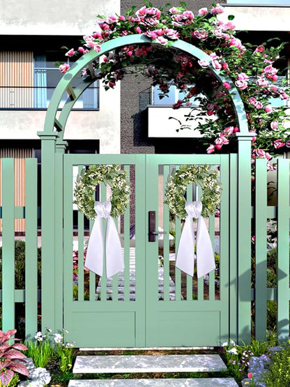 Eucalyptus Wreaths for Front Door Spring Summer Wreath 18-20 Inch Decor Green Leaves Decorations Outside