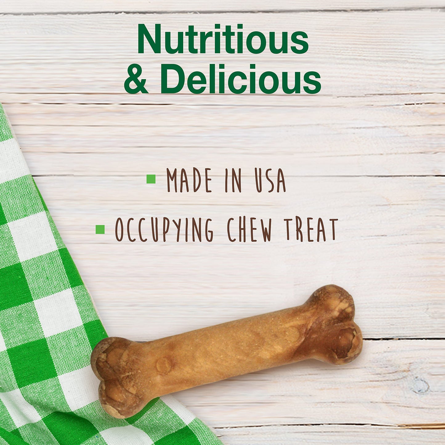 Nylabone Healthy Edibles Natural Dog Chews Long Lasting Roast Beef Flavor Treats for Dogs, Small/Regular (2 Count)