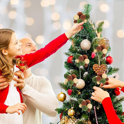 8 Pcs Neutral Velvet Christmas Tree Picks 7.87 Inch Christmas Balls Ornaments Xmas Hanging Decorations for Xmas Tree Topper DIY Wreath Holiday Floral Vase Fillers Crafts Home Decor