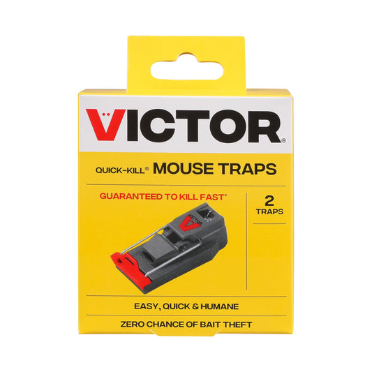 Victor M140B Quick-Kill Easy Set Mouse Trap, 2 Reusable Mouse Traps