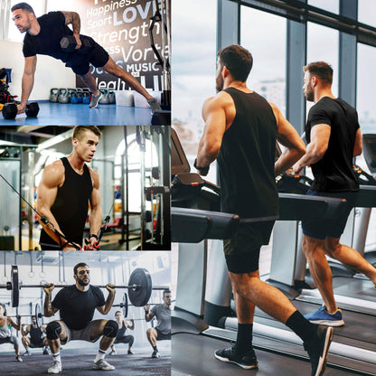 Sauna Shirt for Men Short Sleeve Mens Sauna Suit Sweat Body Shaper Compression Vest Gym Exercise Top