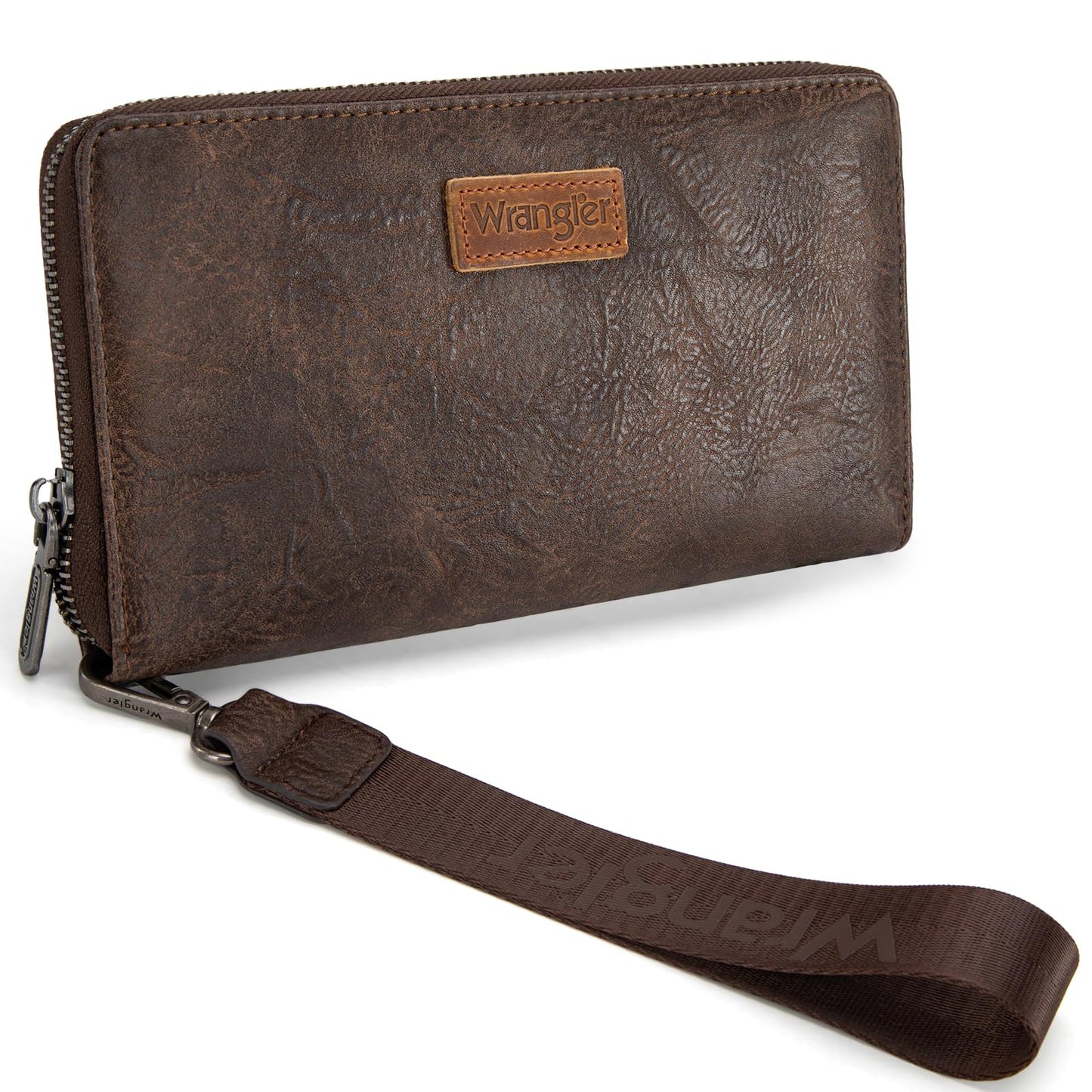 Wrangler Womens Wallet Wristlet Long Purse Designer Clutch Large Capacity Credit Card Holder for Women Men