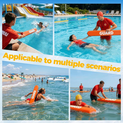 Chonway 2PCS Lifeguard Rescue Tube, 40in Adjustable Life Guard Throwable Flotation Device for Pool Safety, Life Guard Equipment for Home and Commercial Use