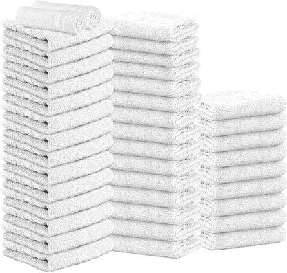 Hand Towels - White Economy Salon & Spa Towels - 100% Cotton, Highly Absorbable
