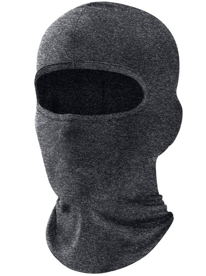 Fuinloth Balaclava Ski Mask, Motorcycle Summer Thin Cooling UV Protection Neck Gaiter for Men/Women Hemp Gray