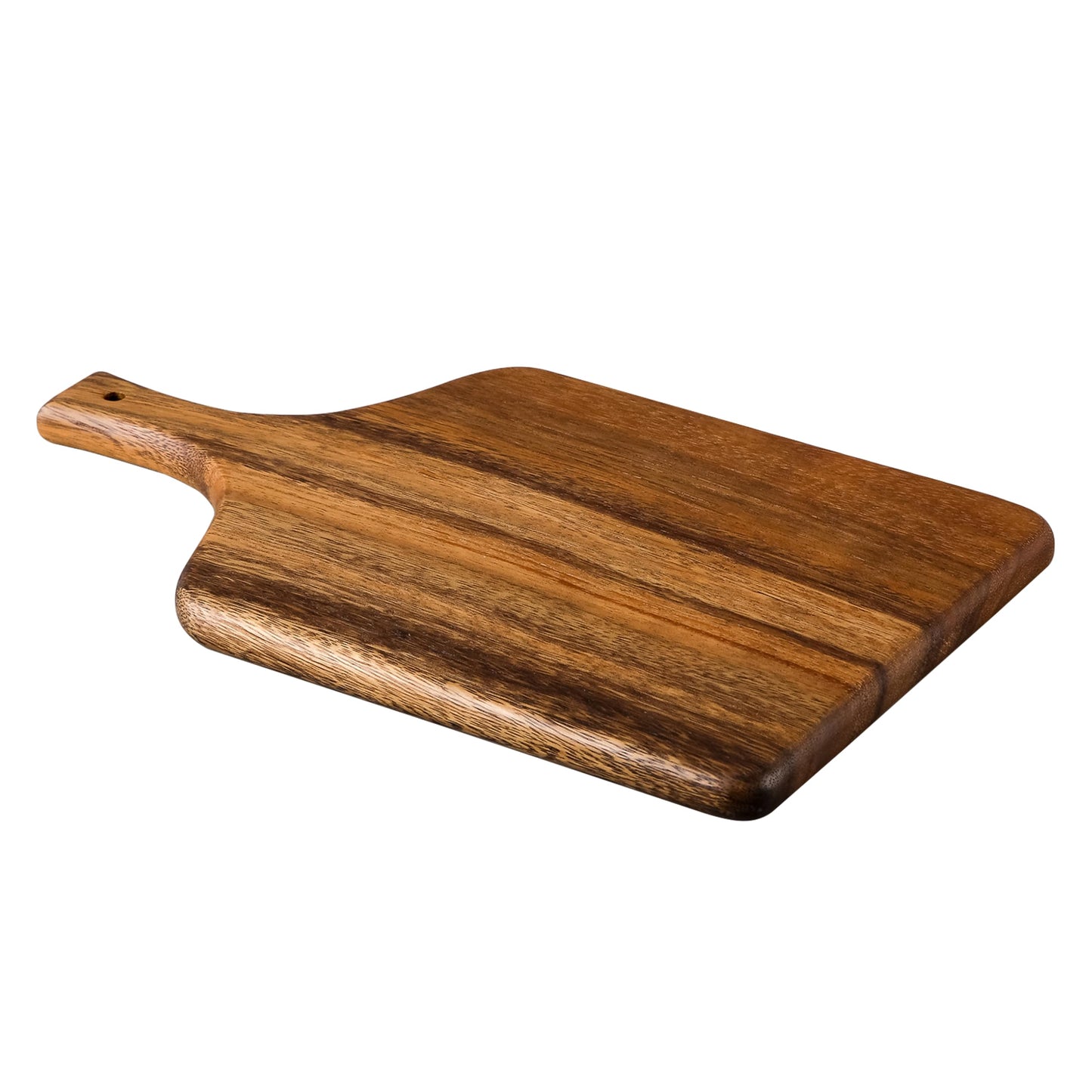 SOFE Walnut Wood Cutting Board with Handle, Rectangle Cheese Serving Board, Wooden Chopping Board Kitchen Charcuterie Board, Decorative Trays for Serving Food Bread Fruit Snack Meat, 15" X 8.7"