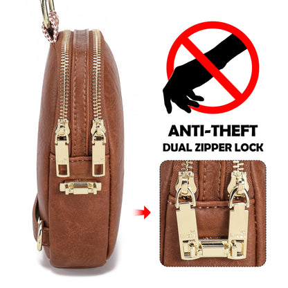 INICAT Anti Theft Crossbody Bags for Women Travel Small Sling Bags Cross Body Bag Purses for Woman