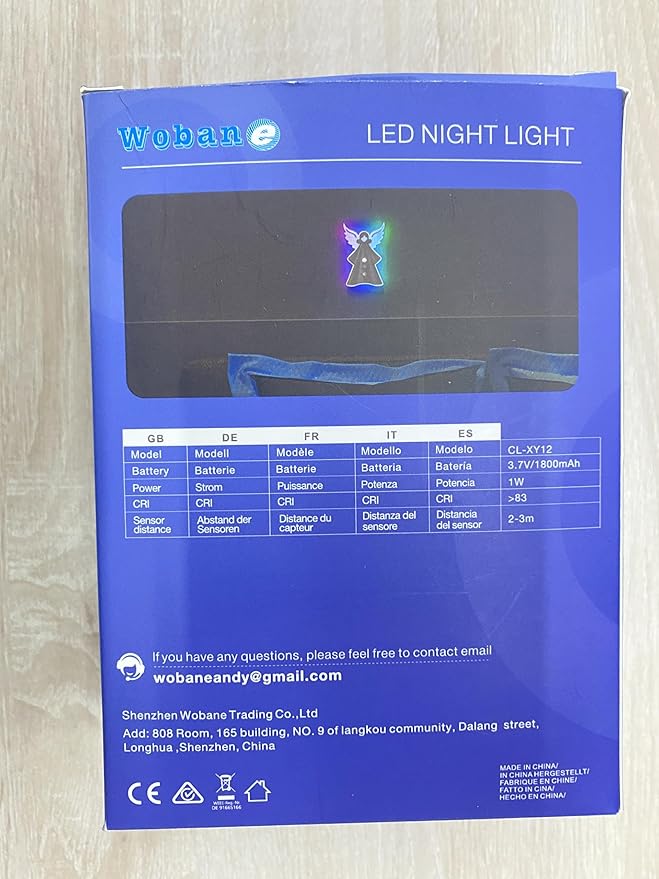WOBANE 2PCS Night Lights Motion Sensor,Rechargeable LED Light with Remote,18 Colors Dimmable RGB Night Lamp,Battery Operated Touch LED Lighting for Kids,Stairs,Bedroom,Hallway,Gifts