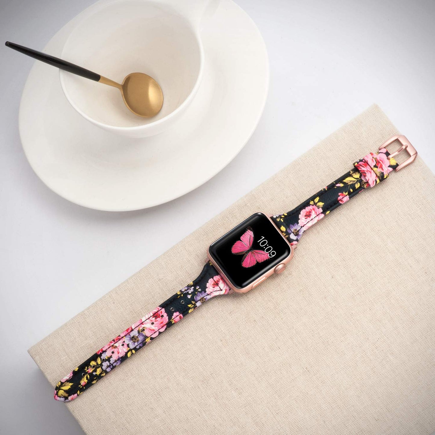Wearlizer Slim Thin Leather Bands Compatible with Apple Watch Band 38mm 40mm 41mm 42mm 44mm 45mm 46mm 49mm Women Men Strap Wristband Bracelet for iWatch Series 11 10 9 8 7 6 5 4 3 SE/Ultra 3 2 1