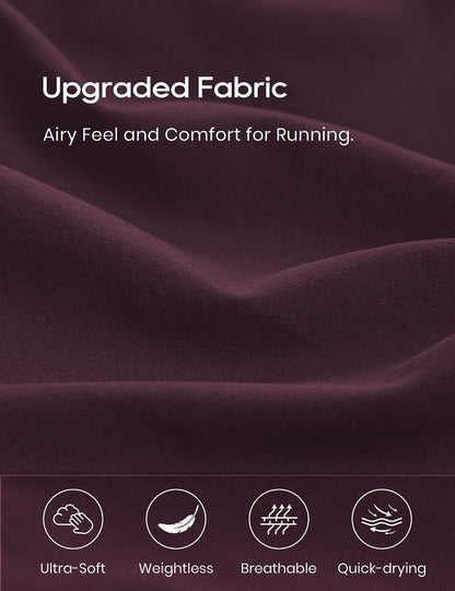 CRZ YOGA Dolphin Athletic Shorts for Women 3" - High Waisted Quick Dry for Running Workout Gym Track with Zip Pocket Arctic Plum X-Large