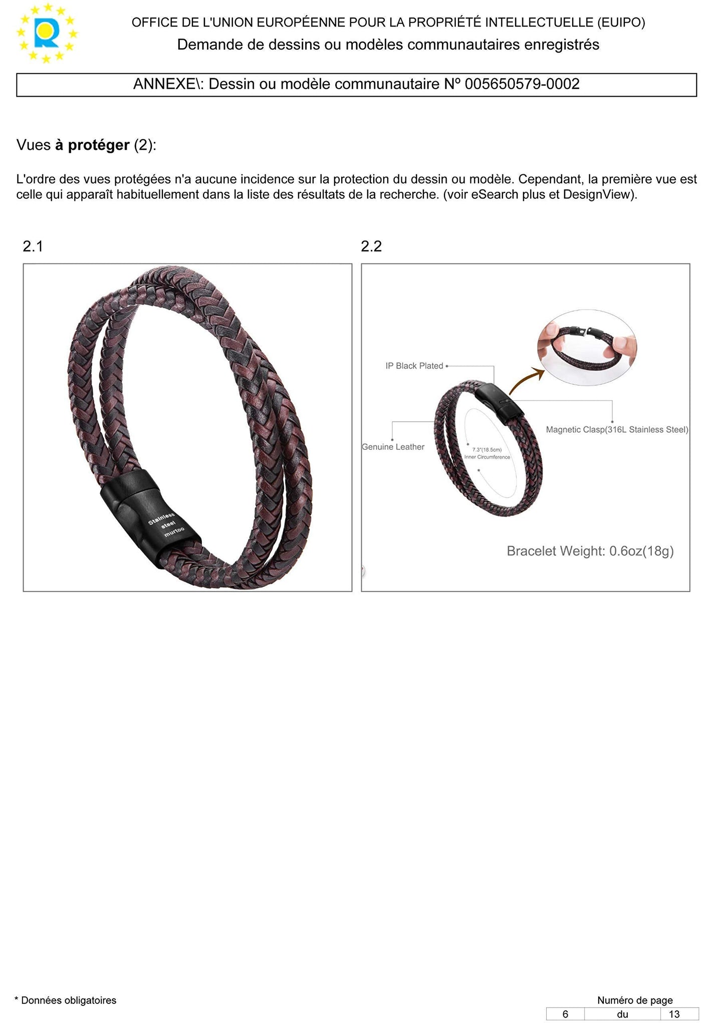 murtoo Mens Bracelet Leather Braided, Brown and Black Leather Bracelet for Men