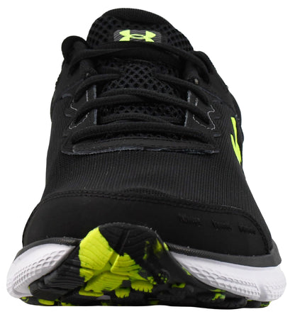 Under Armour Men's Charged Assert 10, (004) Black/Black/High Vis Yellow, 7, US
