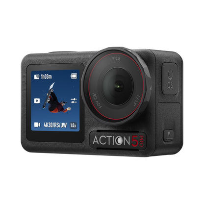 DJI Osmo Action 5 Pro Essential Combo - Action Camera Waterproof with 4K UHD Video, 1/1.3" Sensor, Dual Screens, Stabilization, for Vlogging, Sports & Travel + 32GB Card & 50 Piece Accessory Kit
