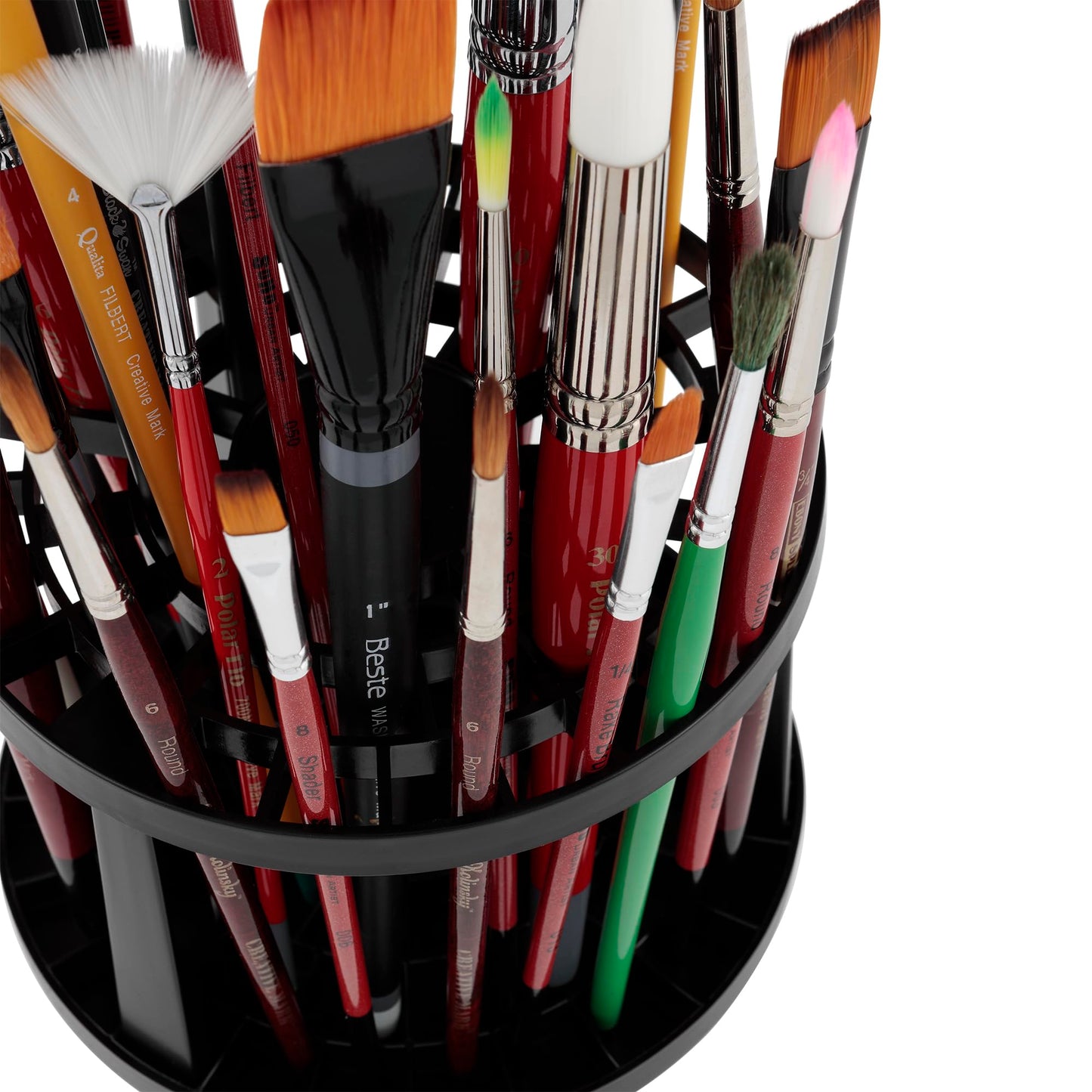 Creative Mark Brush Crate - Brush Storage Holder for Artists, Drying & More! - Black