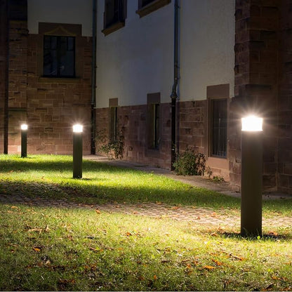LED Bollard Landscape Lights 38" 20W 3000K 120V-277V Commercial/Residential Modern Ballard Lighting Fixture for Garden, Pathway, Driveway Electric Light. ETL Listed.