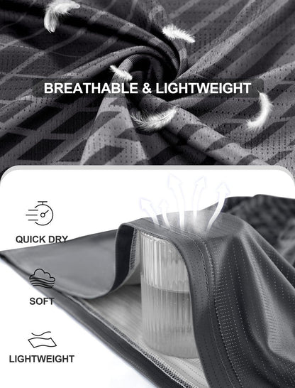 Men's Athletic Running T-Shirts Quick Dry Gym Workout Shirts Moisture Wicking Short-Sleeve Lightweight Sports Tee Tops Performance Activewear Black XL