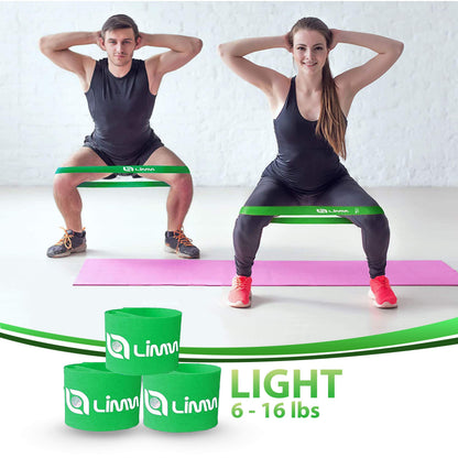 Fittest Pro by Limm Resistance Bands for Legs and Butt, Fabric Exercise Loop Bands Yoga, Pilates, Rehab, Fitness and Home Workout, Strength Bands for Booty