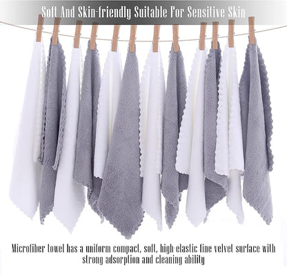TENSTARS 12 Pack Premium Washcloths Set
