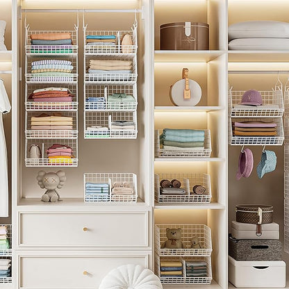 6 Tier Extra Large Hanging Closet Organizer, Closet Storage Hanging
