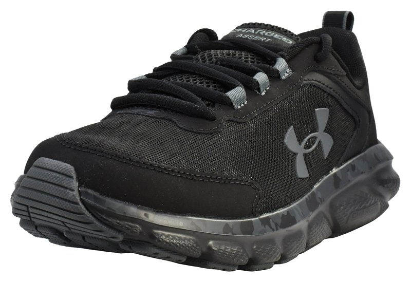 Under Armour Men's Charged Assert 9 Camo, Black/Black/Pitch Gray, 8.5 US