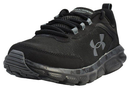 Under Armour Men's Charged Assert 9 Camo, Black/Black/Pitch Gray, 8.5 US