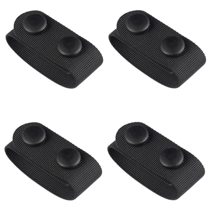 TACNEX 1.5" Duty Belt Keepers w/Double Snaps for Utility Belt Loop Stays Heavy Duty Nylon Tactical Underbelt Holder Retainer Band