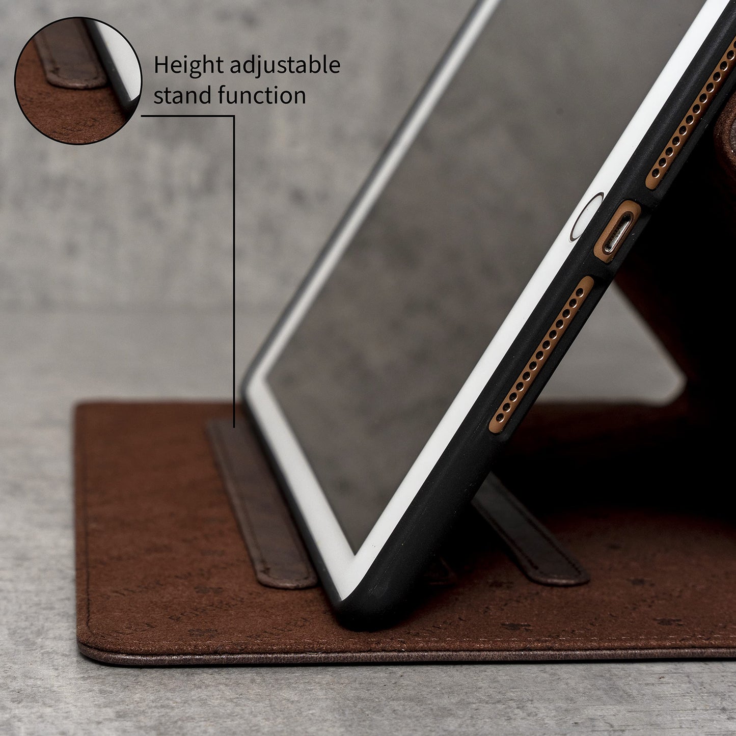 Porter Riley - Leather Case for iPad Pro 12.9" 6th / 5th / 4th Gen. Premium Genuine Leather Stand/Cover/Flip Case (Chocolate Brown)