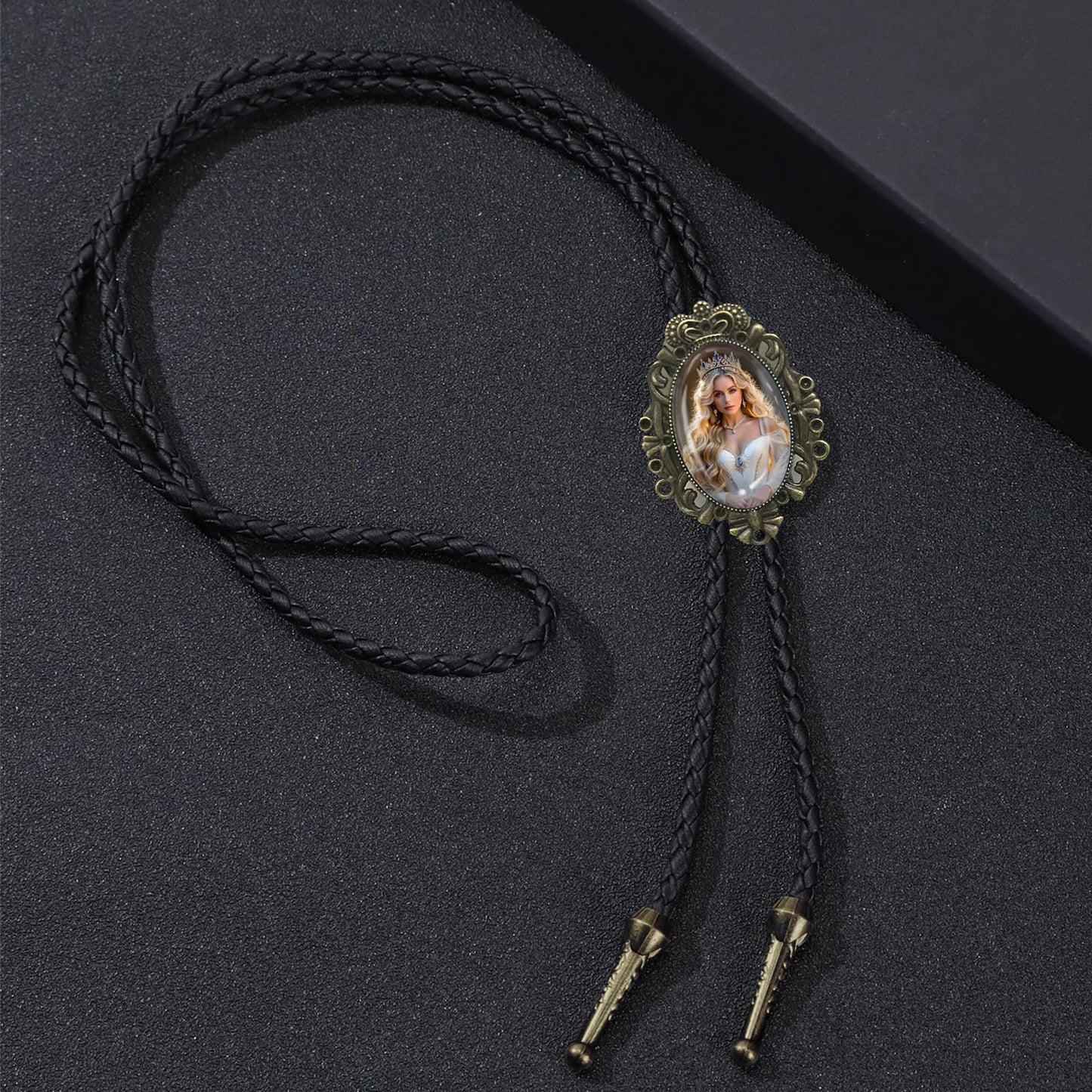 DVDKOLA Custom Bolo Tie Cowboy Accessories for Men Women Western Tie Native American Bolo Tie Rodeo Cowboy Outfit (Bronze)