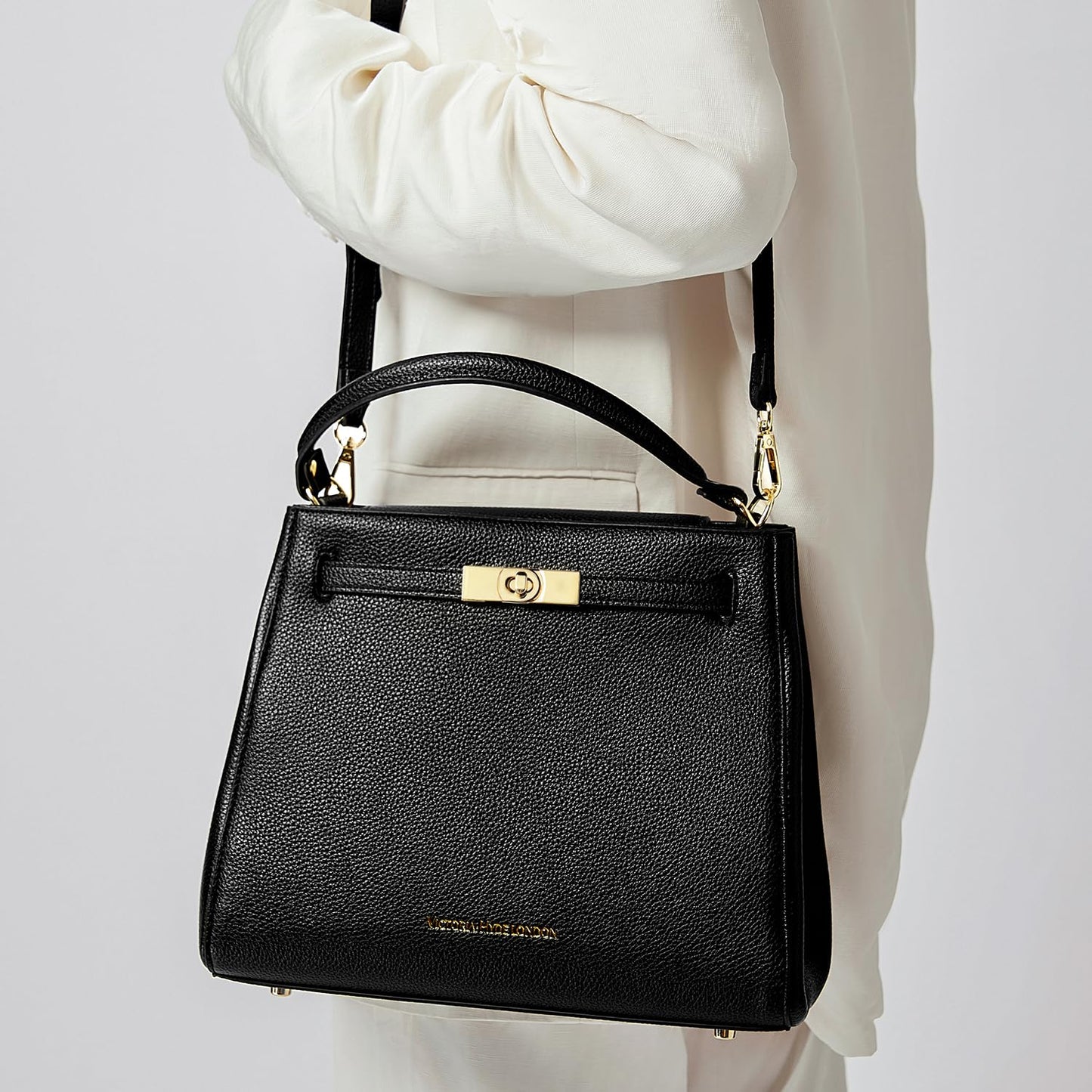 VICTORIA HYDE Handbags for Women, Women's Satchel Handbags (Black)