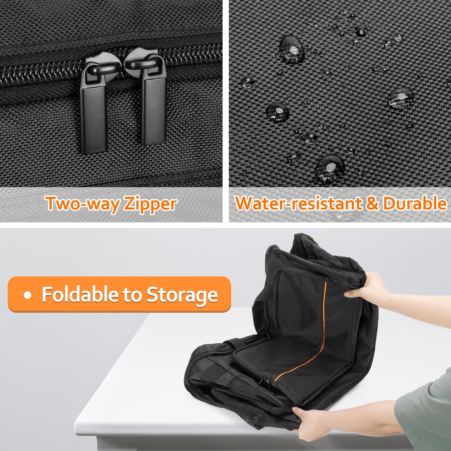 HODRANT Carry Bag Compatible With Ninja Woodfire Grill OG701 OG751, Outdoor Cover for OG700 Series Smoker, Water-Resistant BBQ Storage Case for Tools & Accessories, Bag Only