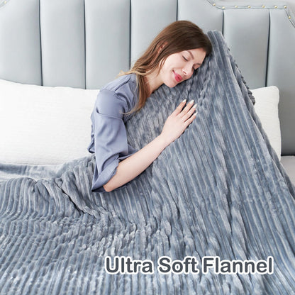 Electric Heated Blanket Full Size 72"x84", Cozy Large Oversized, 5 Heating Levels & 10 Hours Auto Off, Cozy for Bed, Sofa, & Office, Machine Washable, Purple