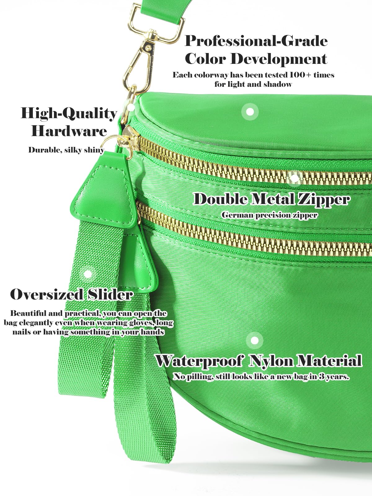 Pure Colour Crossbody Bag Bum Bag for Women,Spacious Purse Fanny Packs Belt Bag,Oversized Bum Bag (Colour Bum Bag-Beige)