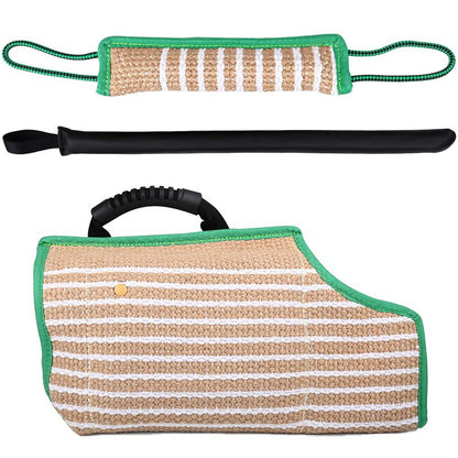 ToLanbbt Dog Bite Training Set - Dog Bite Sleeve Protection Arm and Pillow Tug Toy, Puppy Training Stick, Professional Equipment for K9, IPO, Schutzhund Puppy