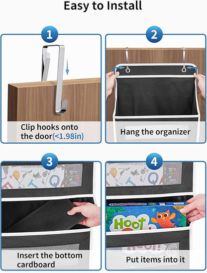 JARLINK Over the Door Organizer Storage, 5 shelf Hanging Organizer