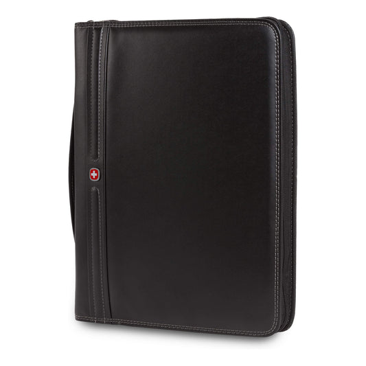 Wenger Concept Zippered Padfolio, Padded Document Organizer, Black
