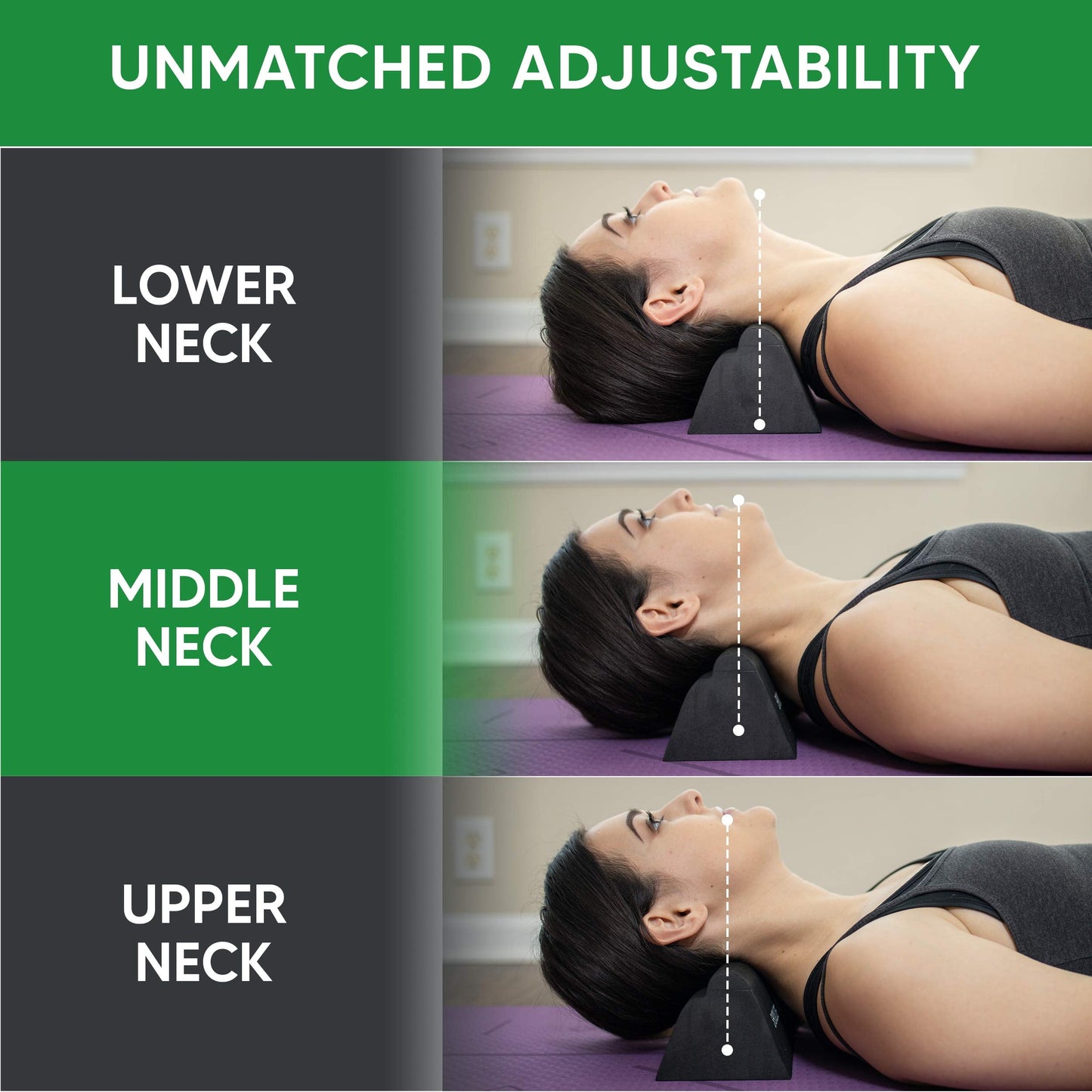 Lumia Wellness Cervical Orthotic Traction Block, Firm, FSA/HSA Eligible, Spinal & Neck Alignment, Cervical Traction Device & Neck Stretcher