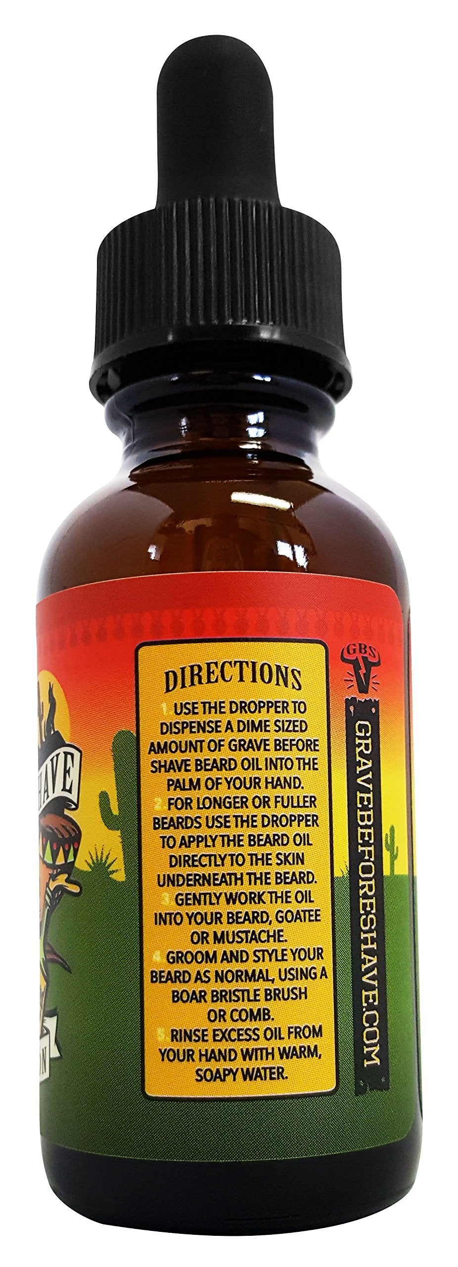 Grave Before Shave Beard Oil (Cigar Blend) 4 oz. Bottle
