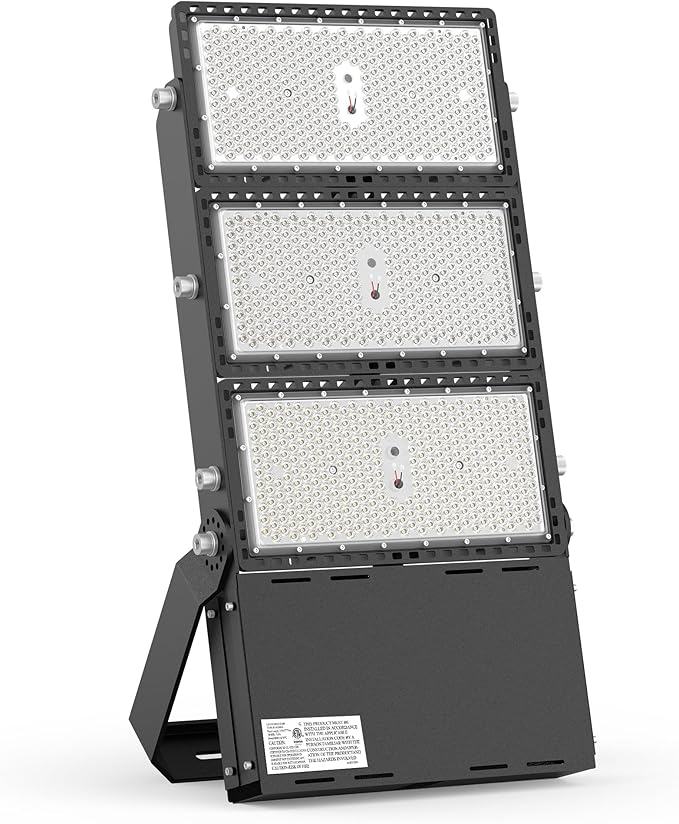 STASUN 800W LED Stadium Lights Outdoor – Ultra Series High Power, ETL Certified, 120000LM, 5000K Daylight, 60° Beam, 100-277V, IP67 Waterproof Flood Lights for Arena, Sports Field, Parking Lot