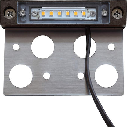 GKOLED 4 Inches LED Hardscape Light, Paver Wall Light, 2W 2700K LED Lighting Source, Outdoor Step Lights, Solid Powder Coated Die-cast Aluminum Housing, Low Voltage 12V AC/DC, Pack of 4, UL Listed