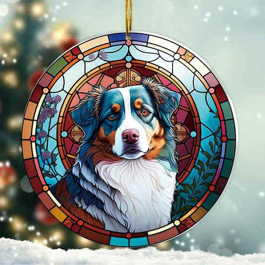 Tipbrol Australian Shepherd Gifts - Australian Shepherd Christmas Ornament Gifts for Women, Australian Shepherd Ornament for Christmas Tree, Gifts for Australian Shepherd Lovers Xmas Decorations