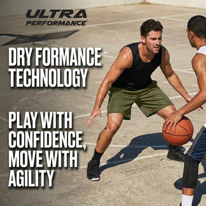 Ultra Performance 5 Pack Mens Shorts, Athletic Gym Shorts Workout Basketball Shorts for Men, X-Large