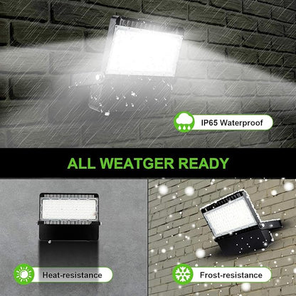 ledmo LED Flood Light Outdoor 240W, 1500W Equivalent Stadium Lights 36000Lumen Commercial Lighting, High-Intensity Floodlights for Yard, Count, Large Area, Waterproof Durable (3 Pack)