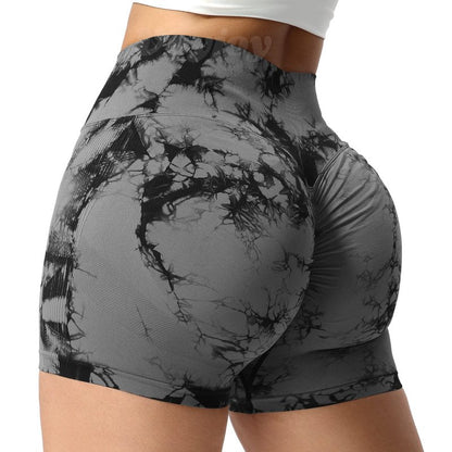 VOYJOY Women Workout Shorts 3.6" Scrunch Butt Lifting Gym Seamless Yoga Biker Shorts Black