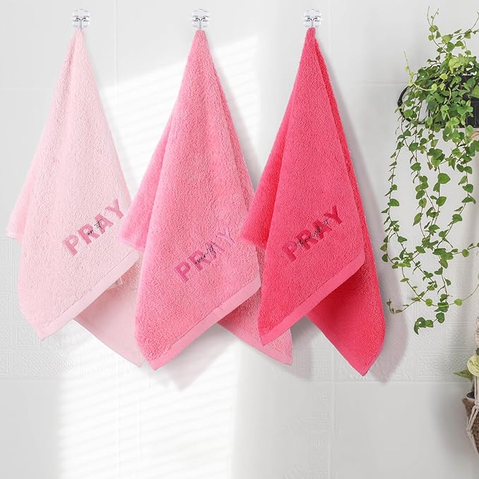 Peryiter 3 Pcs Farmhouse Bathroom Decor Hand Towels 14x29 Inch Cotton Bath