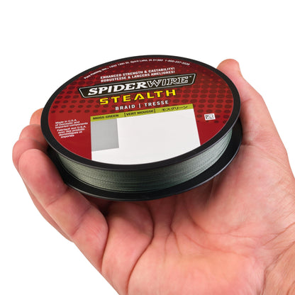SPIDERWIRE SCS65G-125 Stealth, 125-Yard/65-Pound, Moss Green