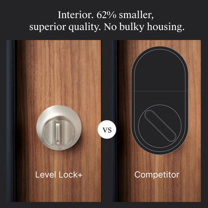 Level Bolt Smart Deadbolt - Make Your Lock Smart & Keep Your Existing Hardware and Keys - Keyless Entry via Level App (iOS & Android) - Works with Apple Home