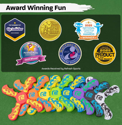 Foam Boomerang - Fun Outdoor Summer Gift for Kids All Ages - Easy to Use, Soft & Safe - 2026 Top Beach Toy - Indoor Outdoor Toys For Kids Ages 3 4 5 6 7 8 9 10 11 12 + Year Old Gifts for Girls