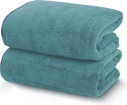 TENSTARS Silk Hemming Bath Towels