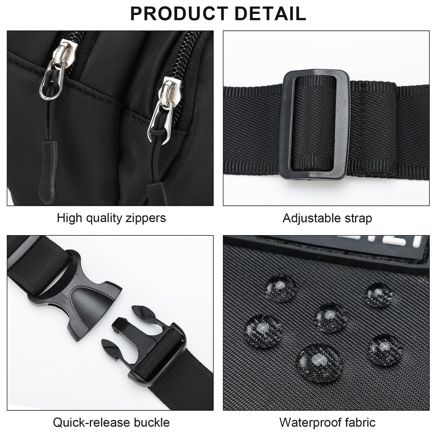 HuoMeizi Fanny Pack Men Women Plus Size with Extender Strap 70",Extra Large Crossbody Waist Bag with Adjustable Belt, Fashion Hip Bum Bag for Outdoors Workout Traveling Casual Hiking Walking Cycling