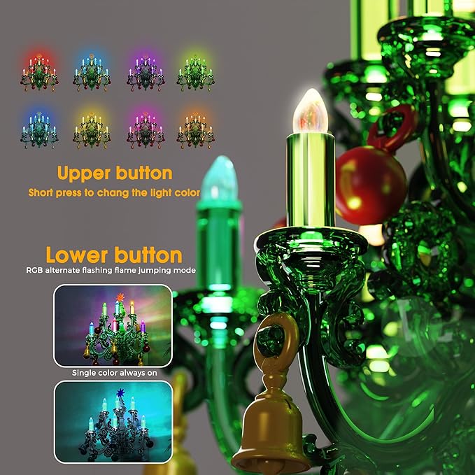 L LOHAS LED Christmas Night Light, Plug in Night Light with Dusk to Dawn Sensor, 3 Brightness Adjustable and RGB Mode, Ideal Nightlight for Christmas Home Decor